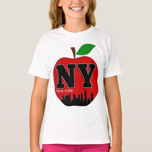 ニューヨークの大きなリンゴ Tシャツ (正面)