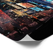 ニューヨークの大晦日に落ちる紙吹雪 ポスター (角)