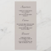 ニューヨークの大晦日の新年メニュー メニュー (裏面)