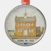 ニューヨークの大陸会議 メタルオーナメント (正面)