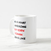 ニューヨークの女性、すばらしい コーヒーマグカップ (正面左)
