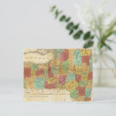 ニューヨークの州の地図 ポストカード (スタンド正面)