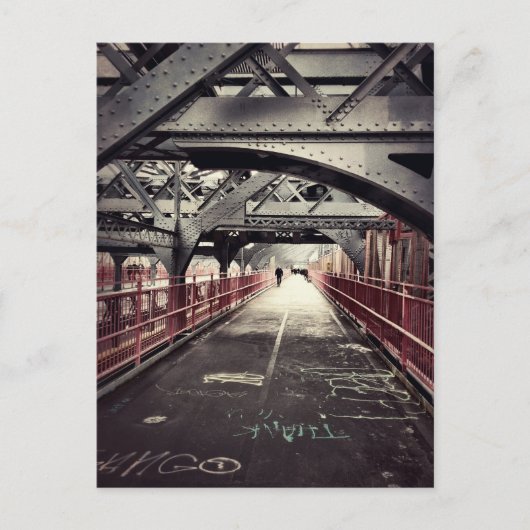 ニューヨークの建築 - ウィリアムズバーグ橋 ポストカード (正面)