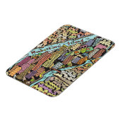 ニューヨークの手書き地図 マグネット (左側)