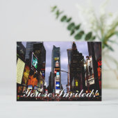 ニューヨークの招待状パーソナライズなニューヨークRSVP 招待状 (スタンド正面)