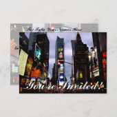 ニューヨークの招待状パーソナライズなニューヨークRSVP 招待状 (正面/裏面)