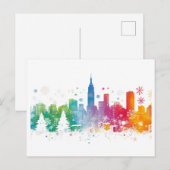 ニューヨークの新しいホリデー - デザイン1 シーズンポストカード (正面/裏面)