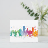 ニューヨークの新しい休日 - デザイン1 シーズンポストカード (スタンド正面)