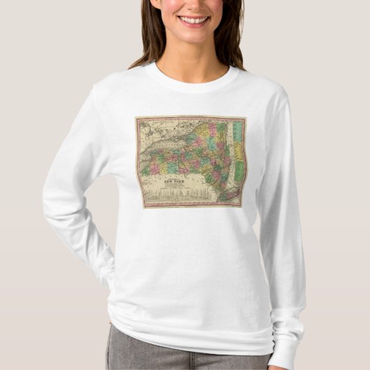 ニューヨークの新しい地図 Tシャツ (正面)