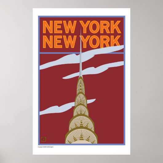 ニューヨークの旅行 ポスター (正面)