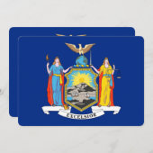 ニューヨークの旗がデザインされた愛国的な招待状 招待状 (正面/裏面)