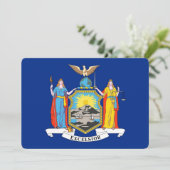 ニューヨークの旗がデザインされた愛国的な招待状 招待状 (スタンド正面)