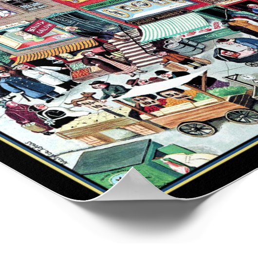 ニューヨークの日常生活のニューヨーカーカバー ポスター (角)