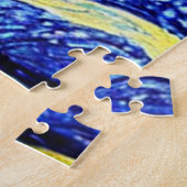 ニューヨークの星空の夜景の像 ジグソーパズル (側面)