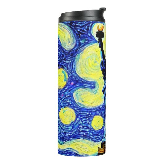 ニューヨークの星空の夜景の像 タンブラー (回転左)