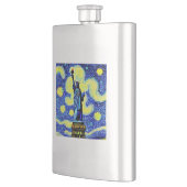 ニューヨークの星空の夜景の像 フラスク (左)