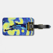 ニューヨークの星空の夜景の像 ラゲッジタグ (裏面横)