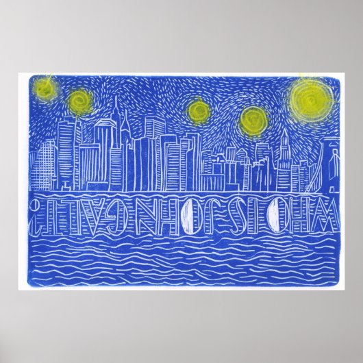 ニューヨークの星空の夜…誰がジョン・ガルトだ ポスター (正面)