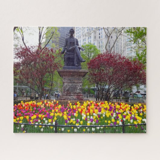 ニューヨークの春の花 ジグソーパズル (横)