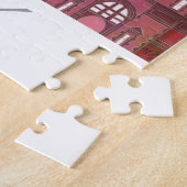 ニューヨークの標高バイナイト – 赤 ジグソーパズル (側面)