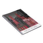 ニューヨークの標高バイナイト – 赤 ノートブック (右側)