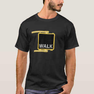 ニューヨークの横断歩道の印の歩行 Tシャツ