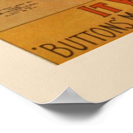 ニューヨークの歩道ブロードウェイヴィンテージポスター ポスター (角)