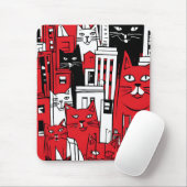 ニューヨークの猫たち マウスパッド (マウス)