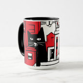 ニューヨークの猫たち マグカップ (正面左)