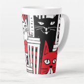 ニューヨークの猫 カフェラテマグ (右アングル)