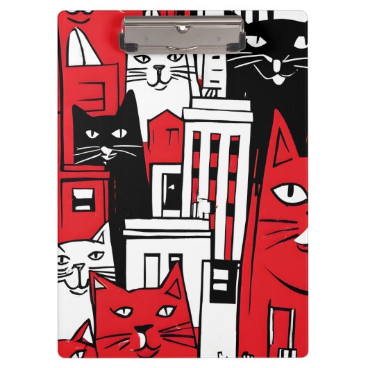 ニューヨークの猫 クリップボード (正面)