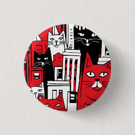 ニューヨークの猫 缶バッジ