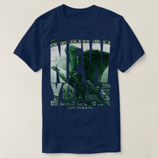 ニューヨークの米国州 Tシャツ (デザイン正面)