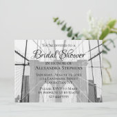 ニューヨークの結婚式 NYC ブルックリン橋 ブライダルシャワー 招待状 (スタンド正面)