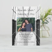 ニューヨークの結婚式 NYC ブルックリン橋 招待状 (スタンド正面)