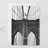ニューヨークの結婚式 NYC ブルックリン橋 招待状 (裏面)
