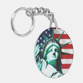 ニューヨークの自由の女神 キーホルダー (正面左)