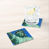 ニューヨークの自由の女神 スクエアペーパーコースター (インサイチュ)