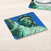 ニューヨークの自由の女神 スクエアペーパーコースター (アングル)