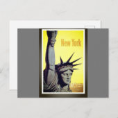 ニューヨークの自由の女神 ポストカード (正面/裏面)