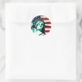 ニューヨークの自由の女神 ラウンドシール (バッグ)