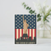 ニューヨークの自由ヴィンテージ ポストカード (スタンド正面)