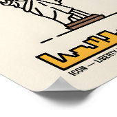 ニューヨークの自由線はっきりしたの彫像 ポスター (角)