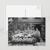 ニューヨークの花屋、1895年 ポストカード (正面/裏面)