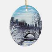 ニューヨークの芸術、セントラル・パークの景色 セラミックオーナメント (右)