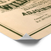 ニューヨークの荒野だ。1879の地図。 ポスター (角)