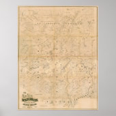 ニューヨークの荒野だ。1879の地図。 ポスター (正面)