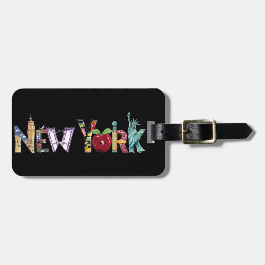 ニューヨークの荷札 ラゲッジタグ (正面横)