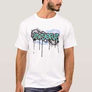 ニューヨークの落書きのデザイン Tシャツ