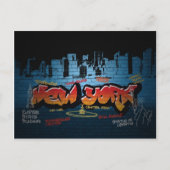 ニューヨークの落書きポストカード ポストカード (正面)